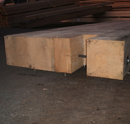 close up of timber sections